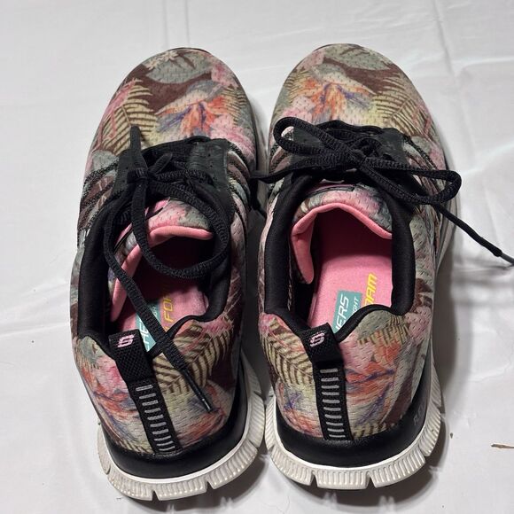 Skechers Women's Flex Appeal Floral Bloom 12061 Casual Comfort Sneaker Size 7.5 - Picture 4 of 11